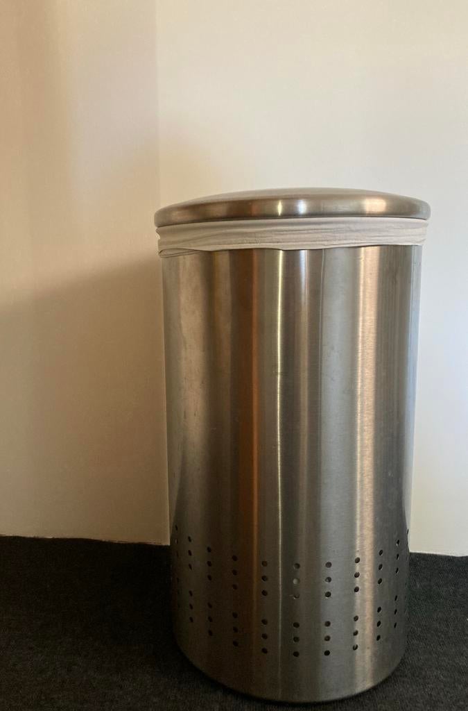 Brabantia wasmand - RVS met zak, Ophalen, Zo goed als nieuw