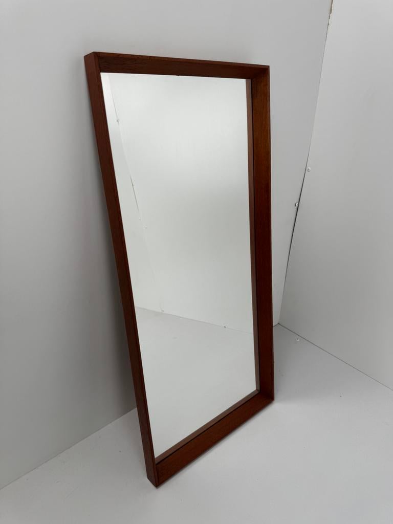 Danish Teak Wall Mirror, Ophalen, Z, Z, Zo goed als nieuw