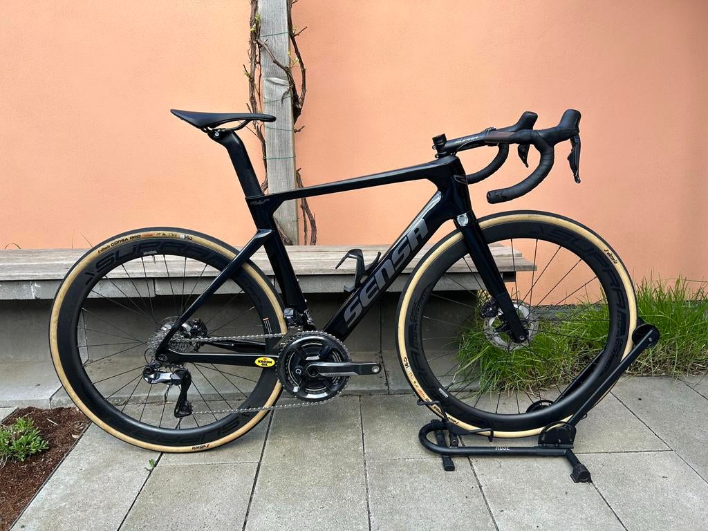 Sensa Giulia Supremo Shiny Dark Brush - Maat 54, 28 inch, Zo goed als nieuw, Meer dan 20 versnellingen, 53 tot 57 cm