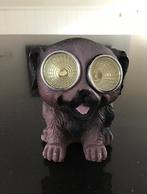 Decoratief kunststof beeldje. Solarlampje voor buiten. Hond., Verzenden, Gebruikt, Dier