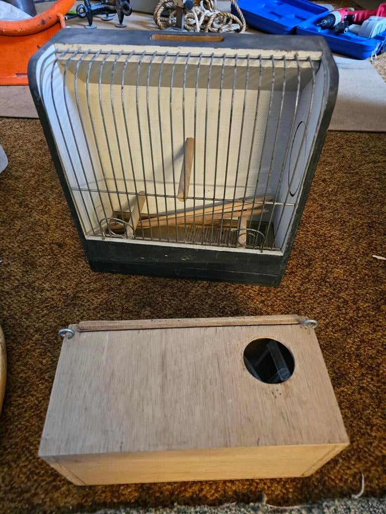Vogel kooitje voor te vervoeren!, Dieren en Toebehoren, Vogels | Hokken en Kooien, Ophalen of Verzenden, Hout, Vogelkooi