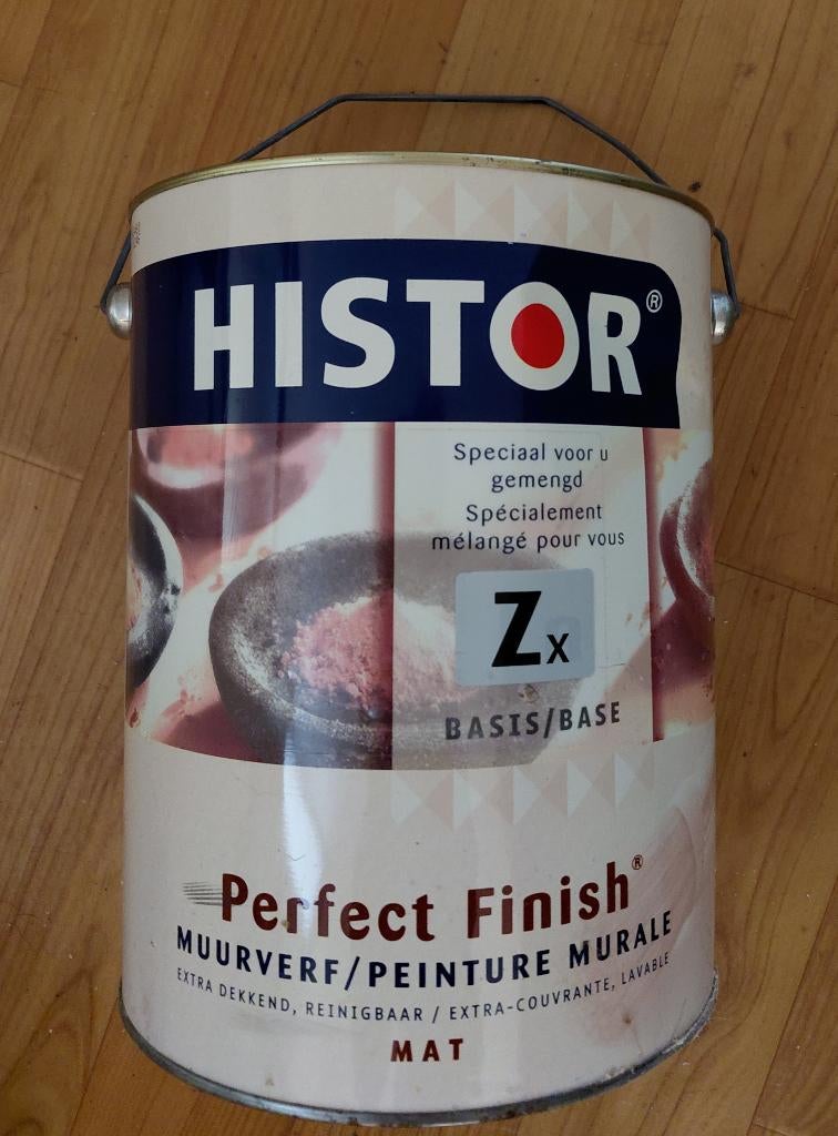 Muurverf Histor, Ophalen, Gebruikt, Zwart, Verf