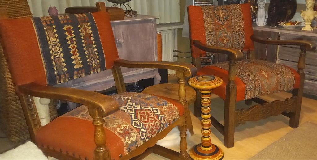 2 antieke rookstoelen, Antiek en Kunst, Antiek | Meubels | Stoelen en Banken, Ophalen