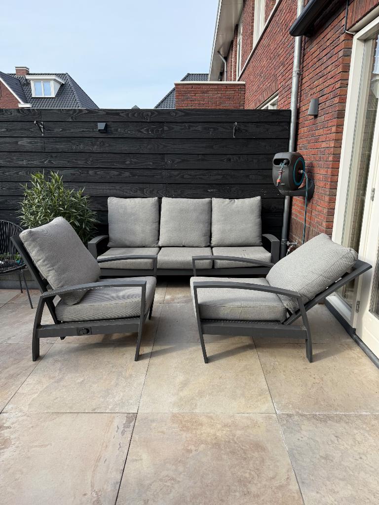 Tierra tuinset, Tuin en Terras, Tuinsets en Loungesets, Ophalen, 5 zitplaatsen, Gebruikt, Aluminium