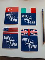 6 stickers NATO, Ophalen of Verzenden, Landmacht, Nederland, Embleem of Badge