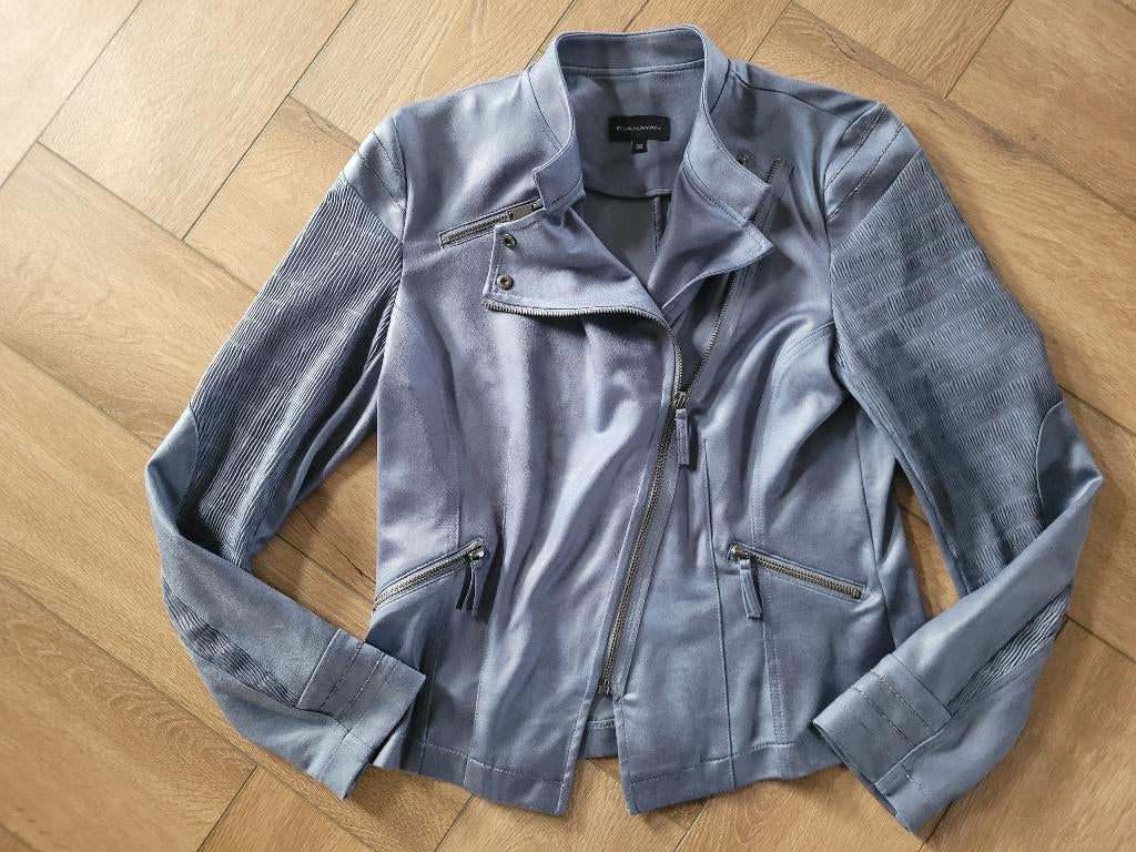 Super leuk jasje van Eva Kayan, maat 38, Maat 38/40 (M), Blauw, Eva Kayan, Ophalen of Verzenden