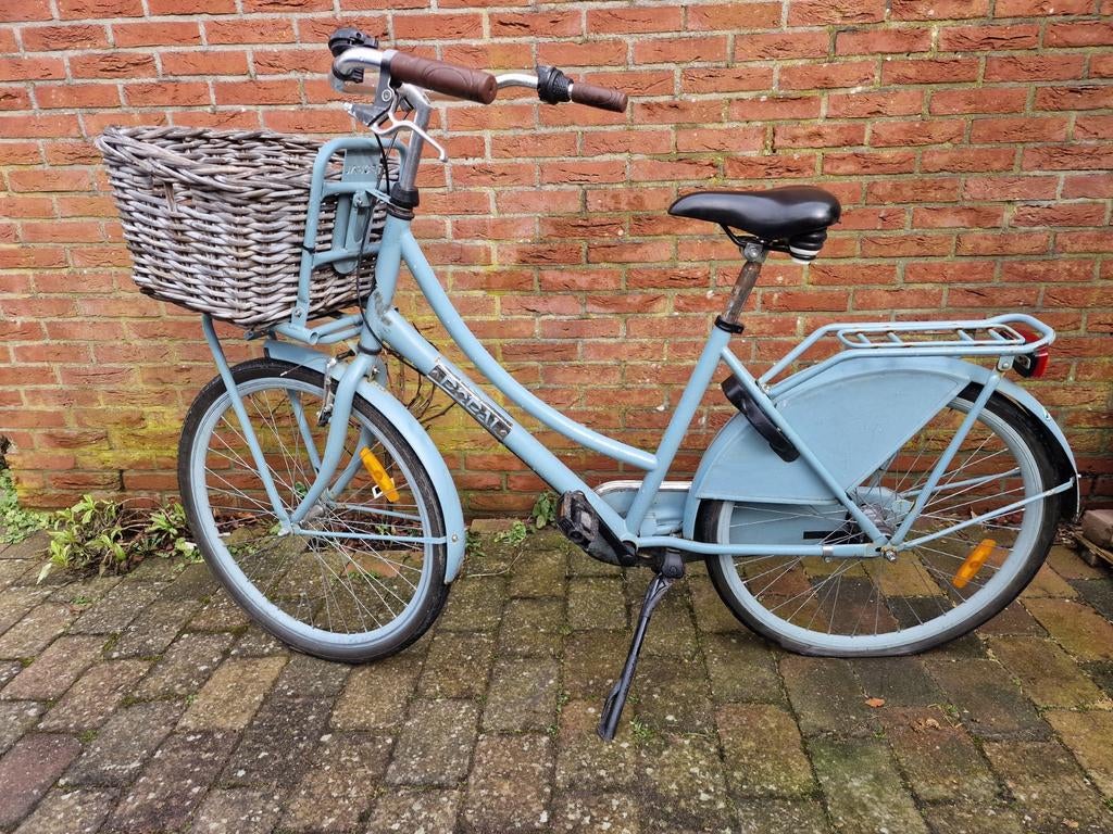 Meisjesfiets Popal, 3 versnellingen met fietsmand., Fietsen en Brommers, Fietsen | Meisjes, Ophalen, Gebruikt, 26 inch of meer