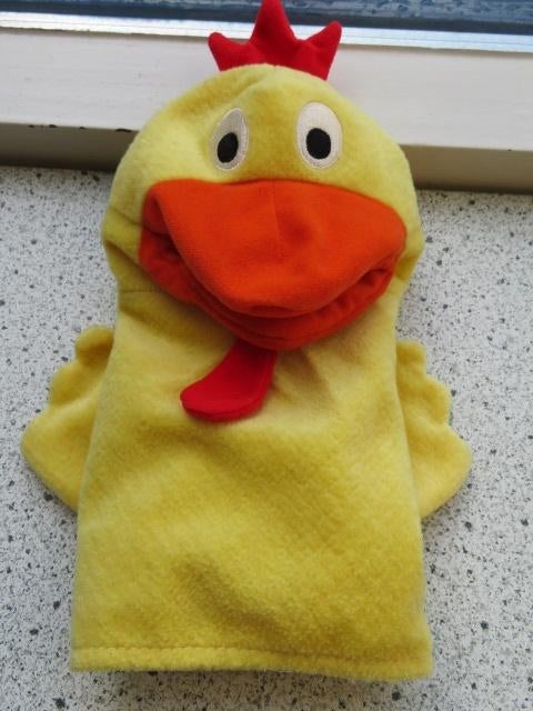 Handpop kip kippetje van IKEA boerderij Lantlig poppenkast, Ophalen of Verzenden, Zo goed als nieuw, Overige typen