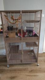 Keddoc bruine ratten kooi incl. toebehoren, Ophalen, Kooi, Gebruikt, 90 cm of meer