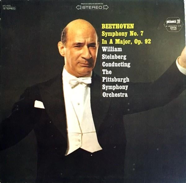 LP - Beethoven - Symphony 7 - Steinberg, Pittsburg Orchestra, Cd's en Dvd's, Ophalen of Verzenden, Zo goed als nieuw, Orkest of Ballet