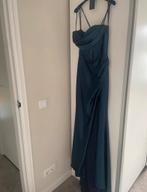 Elegante galajurk maat 40 met sluier en sjaal, Maat 38/40 (M), Galajurk, Blauw, Ophalen of Verzenden