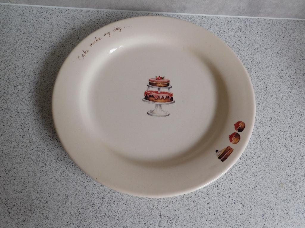Bord 26 cm. Cake my Day JET by ter Steege, Ophalen of Verzenden, Zo goed als nieuw, Bord(en), Overige stijlen