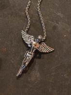 Zilveren engel hanger van CRAFTD London, Ophalen of Verzenden, Nieuw, Zilver, Met hanger