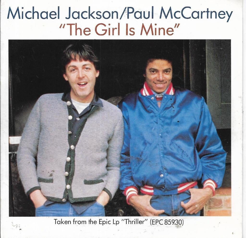 Michael Jackson & Paul McCartney-The girl is mine, Cd's en Dvd's, Vinyl Singles, Gebruikt, 7 inch, Single, Ophalen of Verzenden