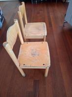 Vintage kleuterstoeltjes + evt. tafeltje, Ophalen, Gebruikt, Stoel(en)