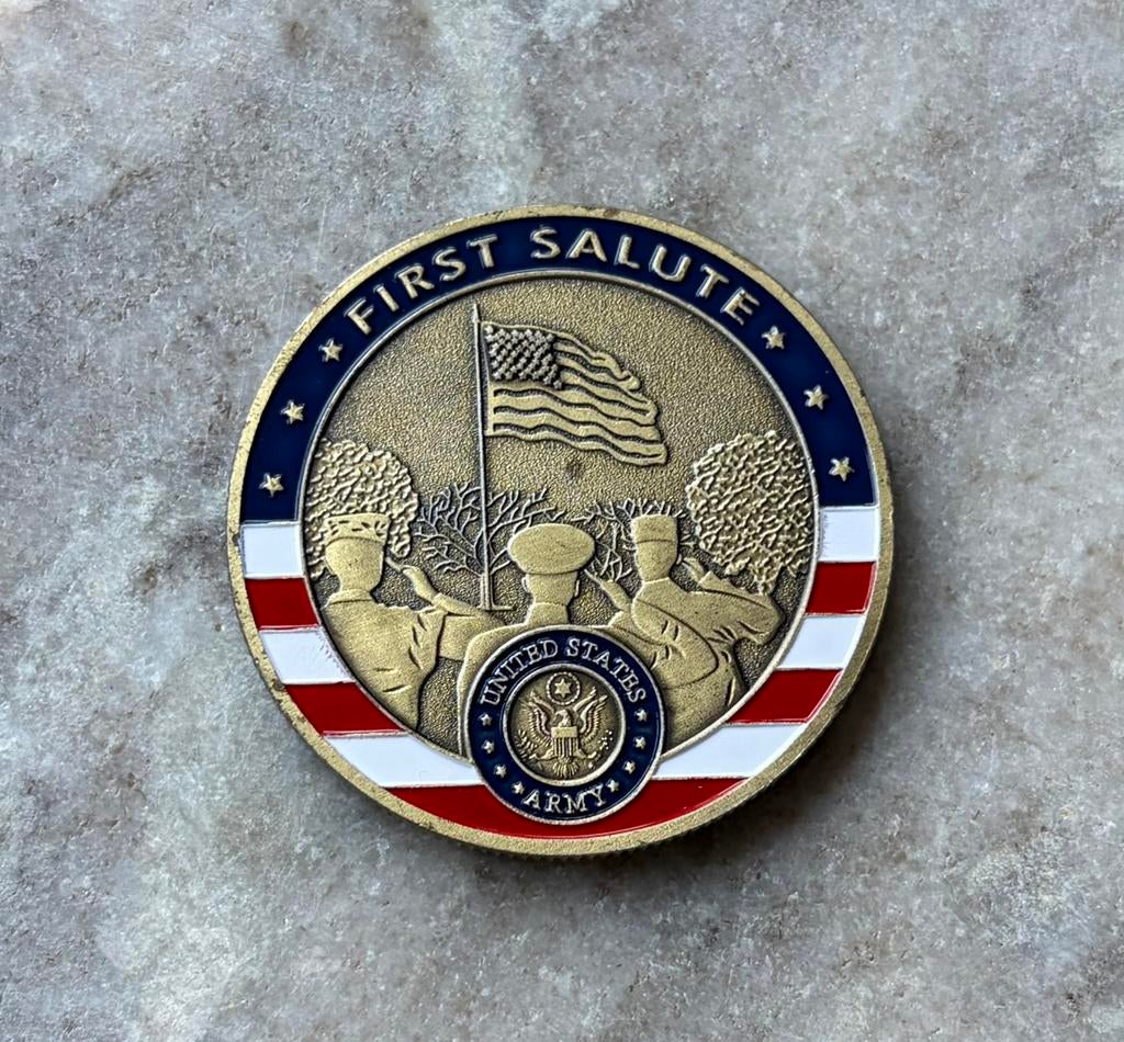 US Army coin, Ophalen of Verzenden, Landmacht, Amerika, Embleem of Badge