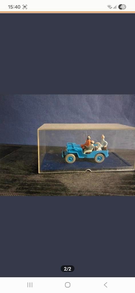 Tintin Objectif Lune Jeep - kuifje naar de maan, Hobby en Vrije tijd, Modelauto's | 1:43, Ophalen, Zo goed als nieuw, Auto, Overige merken