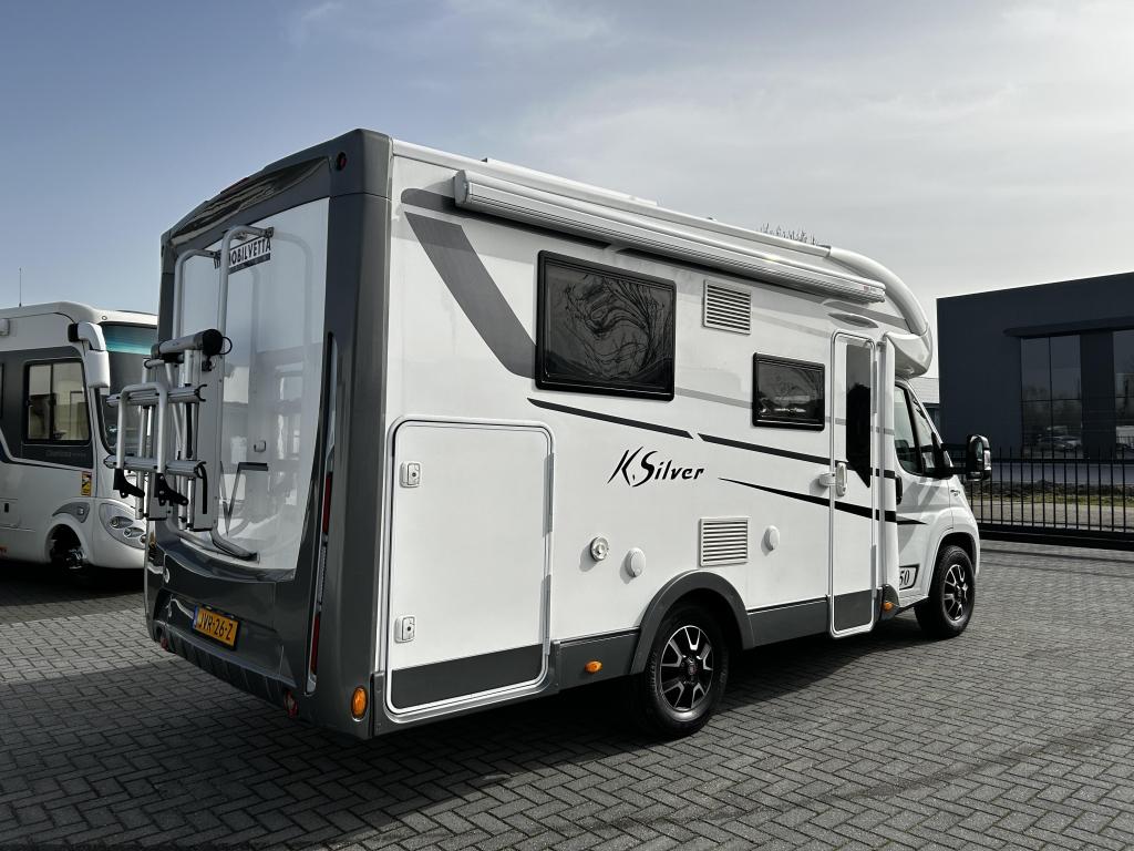 Mobilvetta K-Silver 50 Queensbed/6.50m/euro-6/2019/uniek, Caravans en Kamperen, Campers, Overige merken, Fiat, Bedrijf, Tot en met 3