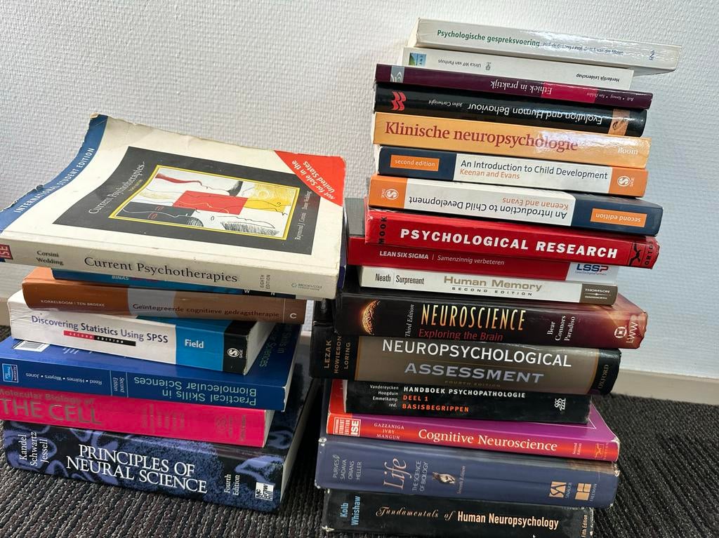 Boeken Psychologie & Neuropsychologie (2006-2013), Boeken, Psychologie, Ophalen of Verzenden, Gelezen, Functieleer of Neuropsychologie