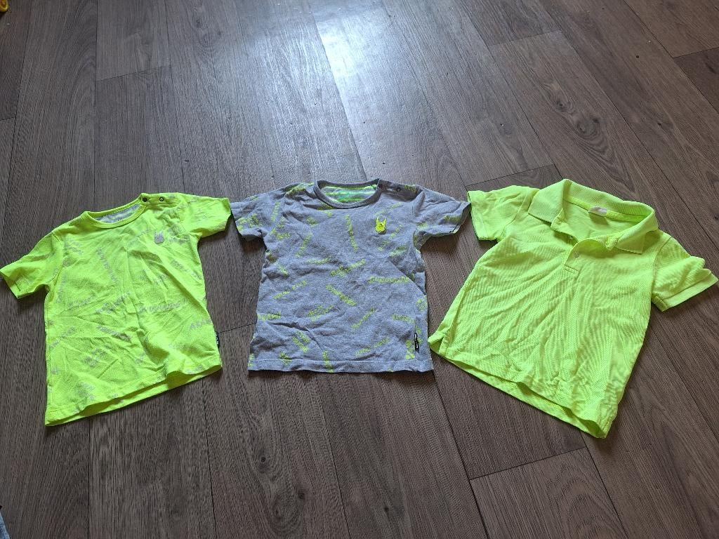 3 neon gele tshirts maat 92, Kinderen en Baby's, Kinderkleding | Maat 92, Gebruikt, Ophalen of Verzenden, Shirt of Longsleeve
