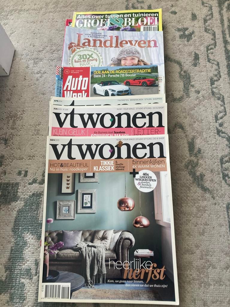 Gratis op te halen: Tijdschriften Landleven, Autoweek, etc., Boeken, Tijdschriften en Kranten, Ophalen, Gelezen, Overige typen