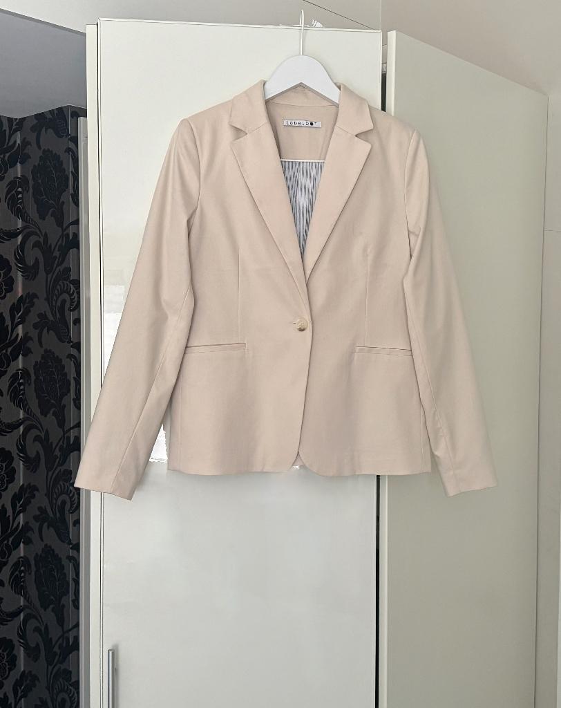 Nieuw 130€: roomwit/beige jasje of colbert; LabelDot; mt 40, Maat 38/40 (M), LabelDot, Beige, Nieuw