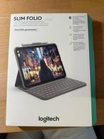 Logitech Slim folio Ipad 10e generatie, zgan in doos, Ophalen, Zo goed als nieuw, 11 inch, Bescherming voor- en achterkant