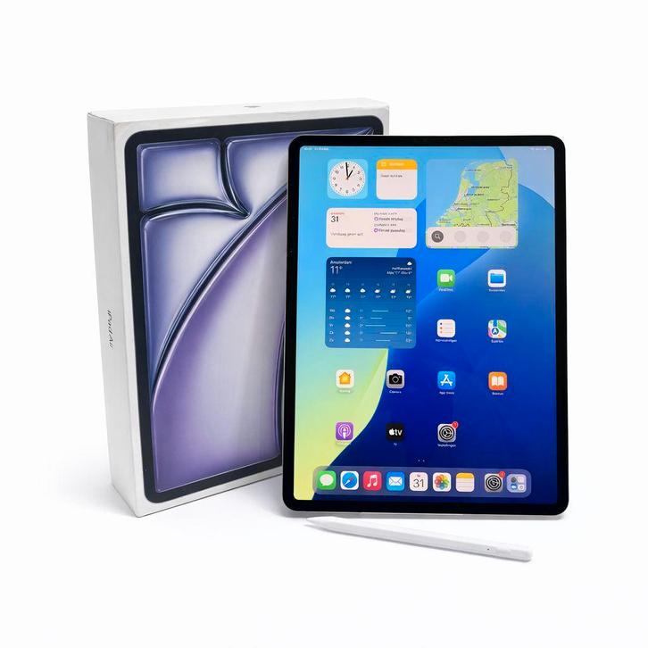 iPad Air 13” M3 256GB + Stylus Pen | ZGAN | Garantie, Computers en Software, Apple iPads, Zo goed als nieuw, Apple iPad Air, Wi-Fi