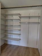 24 plankdragers, 5 rails, 8 legplanken en 1 kledingroede, Ophalen, Gebruikt