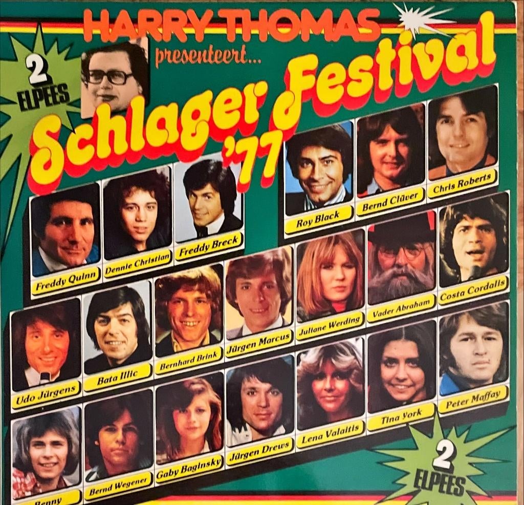 Schlager festival '71 (dubbel LP) - Vinyl, Gebruikt, Wereldmuziek, Ophalen of Verzenden, 1970 - 1979