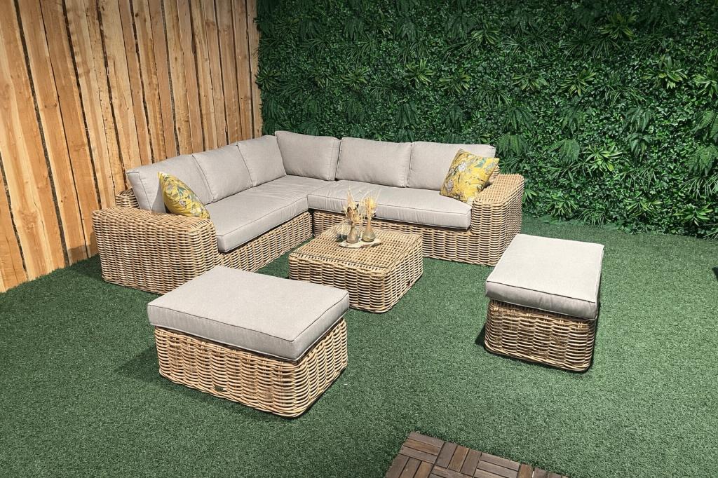 KUNSTOF ROTAN LOOK Loungeset Tuinset + outdoor kussens, Tuin en Terras, Tuinsets en Loungesets, Kunststof, Nieuw, Ophalen of Verzenden