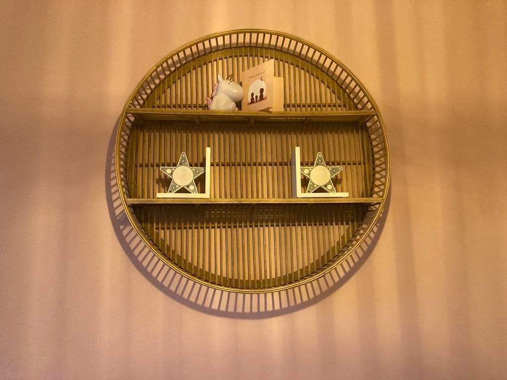 Bamboe wandmeubel / decoratie, Ophalen, Zo goed als nieuw