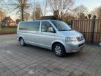 Volkswagen Transporter T5 dubbelcabine 2.5 TDI 128KW DC 2007, Voorwielaandrijving, Zwart, Volkswagen, 2020 kg