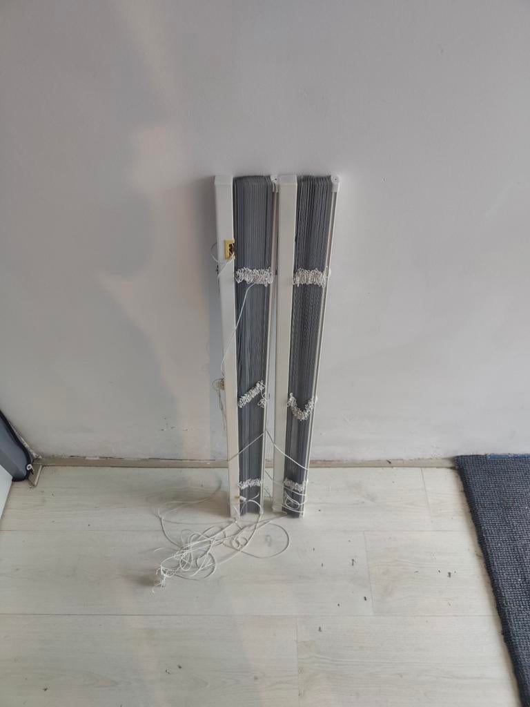 2x JYSK Jaloezieën / Lamellen 90x220cm wit, Ophalen, Gebruikt, Wit, 150 tot 200 cm