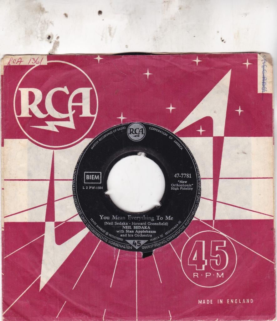 Neil Sedaka ( 1960 ), Ophalen of Verzenden, Gebruikt, 7 inch, Pop