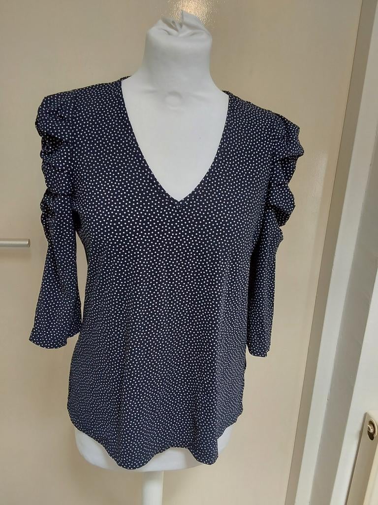 Prachtige donkerblauwe top van Studio Anneloes mt XS, travel, Kleding | Dames, Tops, Studio Anneloes, Blauw, Ophalen of Verzenden