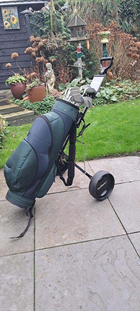 Complete DAMES beginners golfset met trolley etc.etc ., Ophalen of Verzenden, Gebruikt, Set