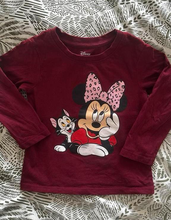 Disney Minnie Mouse Longsleeve Maat 98, Ophalen of Verzenden, Zo goed als nieuw, Meisje, Shirt of Longsleeve