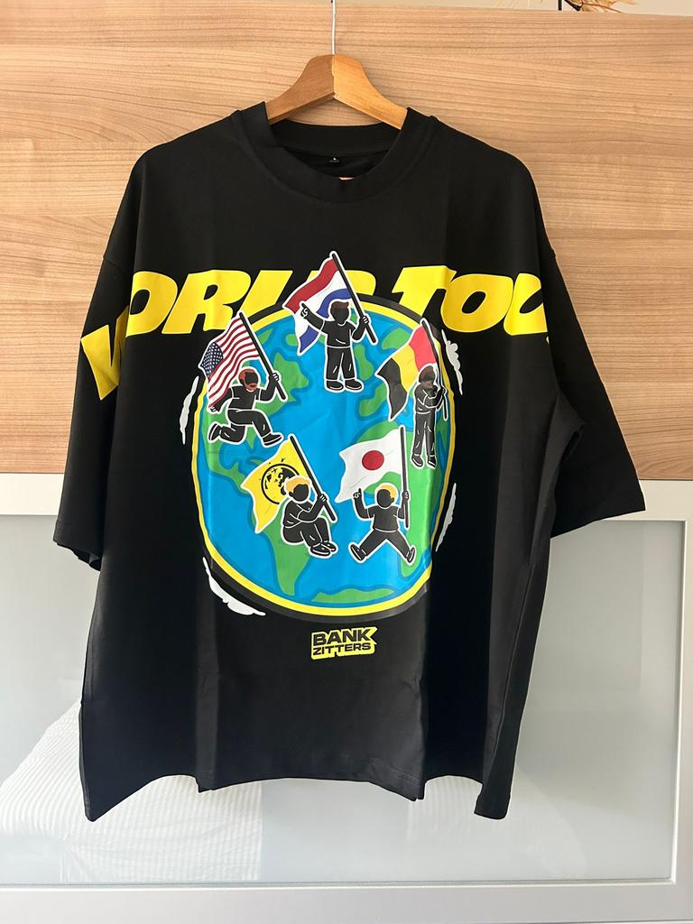 Bankzitters World Tour shirt Maat L, Ophalen of Verzenden, Nieuw, Maat 52/54 (L), Zwart
