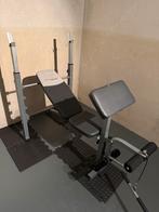 Fitnessbank met haltersteunen, Ophalen, Gebruikt, Armen, Fitnessbank