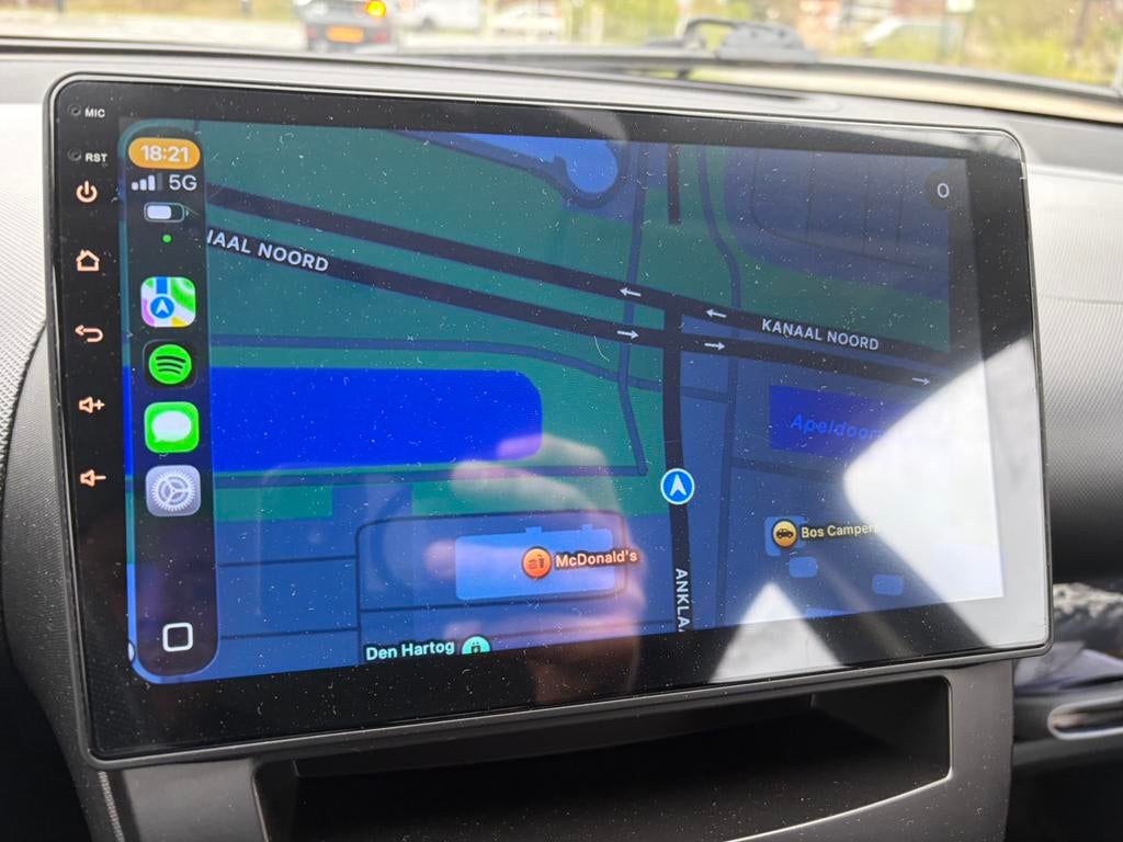 Peugeot 107 1.0 12V 5deurs nieuwe apk beurt carplay, Voorwielaandrijving, Euro 5, Stof, 4 stoelen