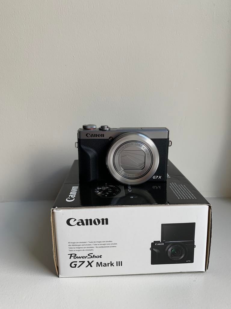 Canon G7X Mark III Camera Zilver | Nieuw, Audio, Tv en Foto, Fotocamera's Digitaal, Ophalen, Canon, Canon, Compact