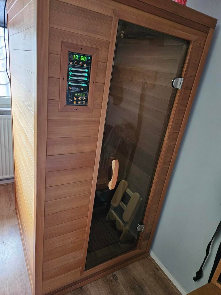 Sauna infrarood cabine, Ophalen of Verzenden, Zo goed als nieuw, Complete sauna