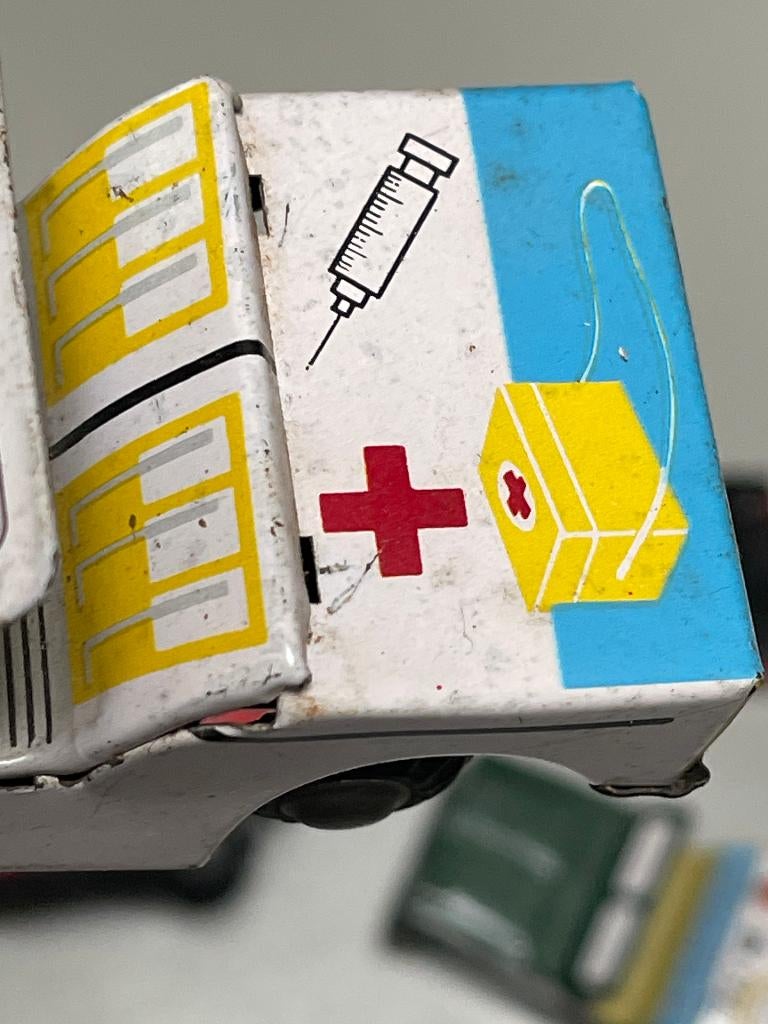 Set van 6 blikken Jeeps Jaren 50/60, Antiek en Kunst, Antiek | Speelgoed, Ophalen of Verzenden