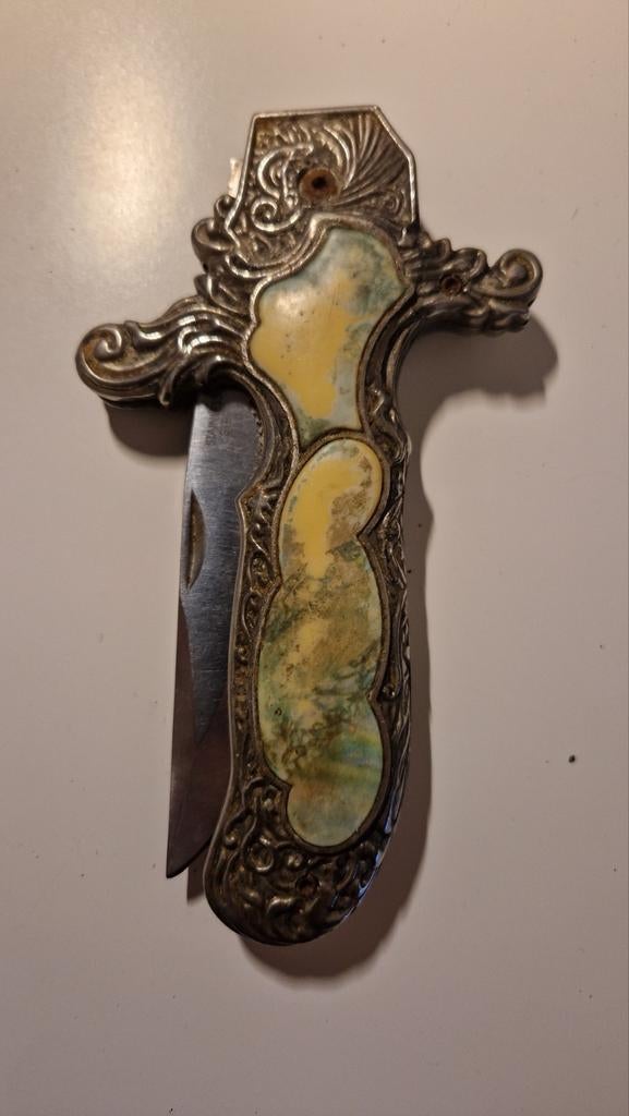 Vintage Zakmes met Sierlijk Handvat, Antiek en Kunst, Antiek | Gereedschap en Instrumenten, Ophalen of Verzenden