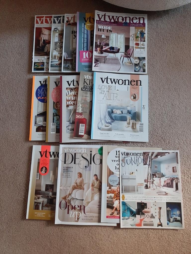13 tijdschriften VT Wonen diverse jaargangen 2018/2025/2026, Ophalen of Verzenden, Zo goed als nieuw, Overige typen
