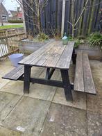 Grote picknicktafel, Ophalen of Verzenden, Gebruikt, Rechthoekig, Hout