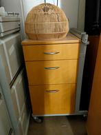 2 Ziekenhuis Nachtkastjes, Overige houtsoorten, Minder dan 50 cm, Gebruikt, Functioneel, Medisch