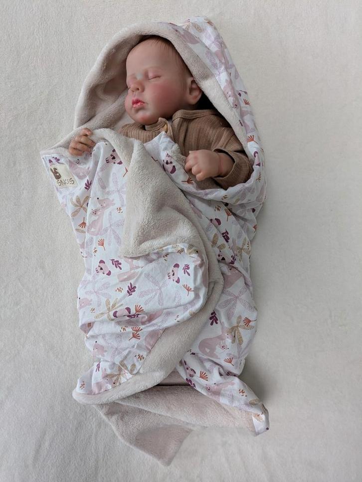 Handgemaakte Baby Wikkeldeken ( roze/mauve )| kraamcadeau, Kinderen en Baby's, Dekens, Slaapzakjes en Inbakerproducten, Nieuw