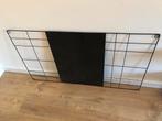 Zwart metalen memobord/prikbord 105x60cm, Huis en Inrichting, Woonaccessoires | Memoborden, Ophalen of Verzenden, Gebruikt, Prikbord